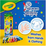 Pip-Squeaks Broad Line Washable Markers - 10 Pack