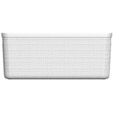 Jute 12 L White Storage Basket