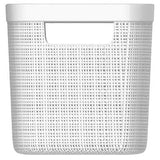 Jute 6.3 L White Storage Basket