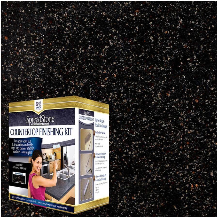 SpreadStone Mineral Select Countertop Finishing Kit - Volcanic Black