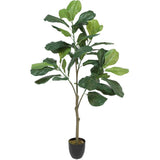 48" Potted Artificial Fiddle Leaf Tree