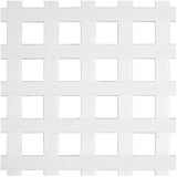 4' x 8' White Privacy Vinyl Mesh, 1-1/4" Square Spacing