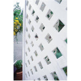 4' x 8' White Privacy Vinyl Mesh, 1-1/4" Square Spacing