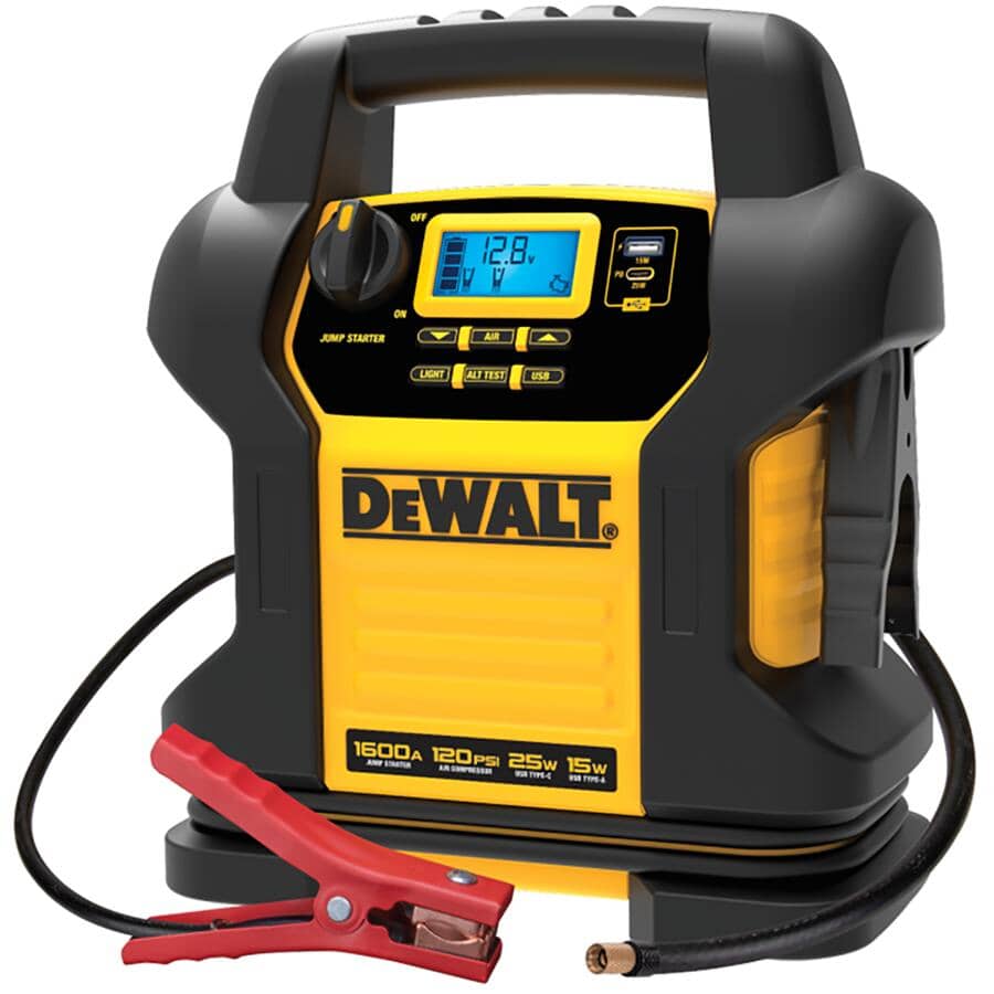 1600 Amp Jump Starter with Digital Air Compressor