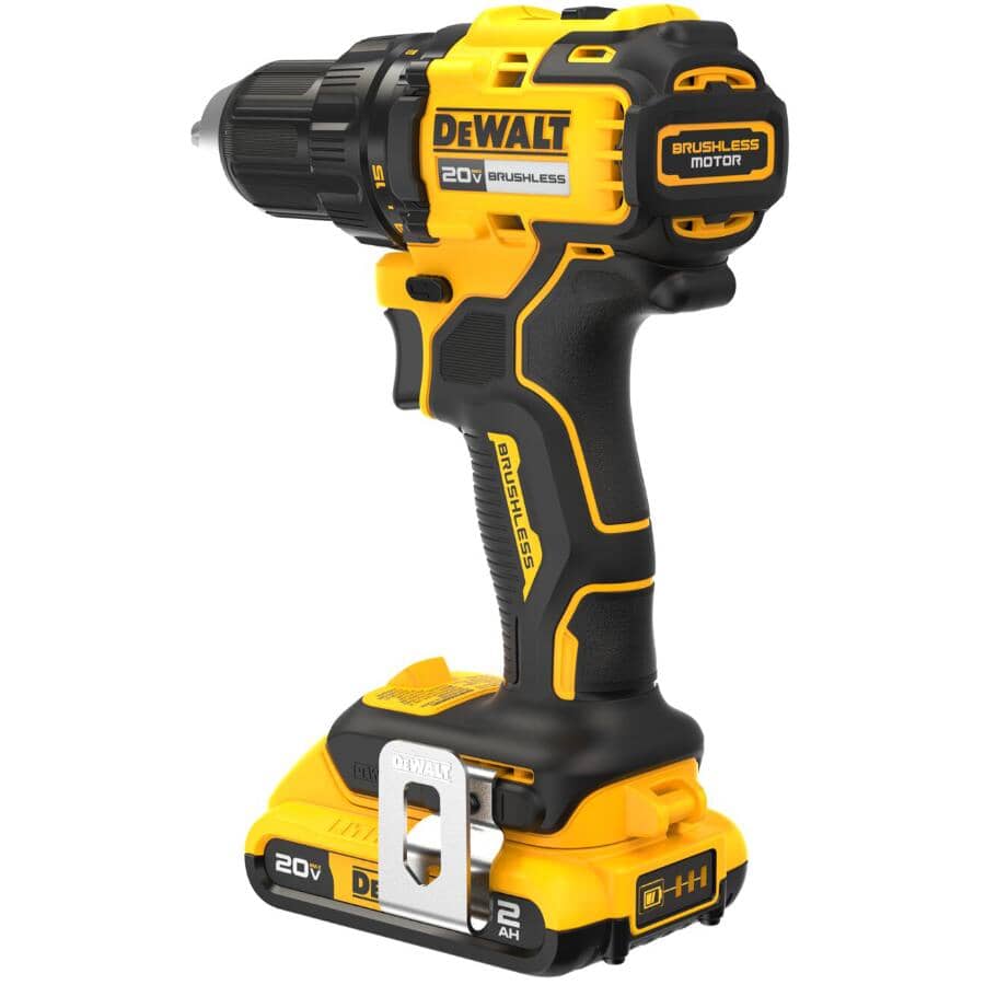 20V Max 1/2" Lithium-ion Cordless Compact Driver Drill Kit - with Battery, Charger, & Tool Bag
