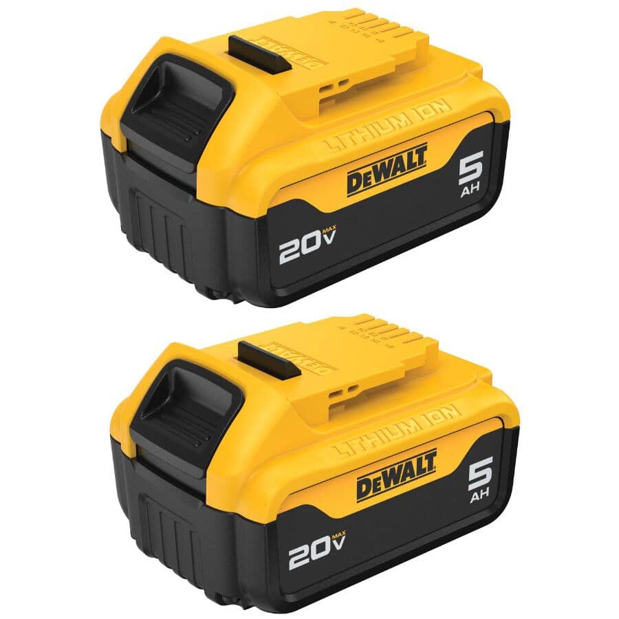 20V Max Lithium-Ion 5.0 Ah Battery - 2 Pack