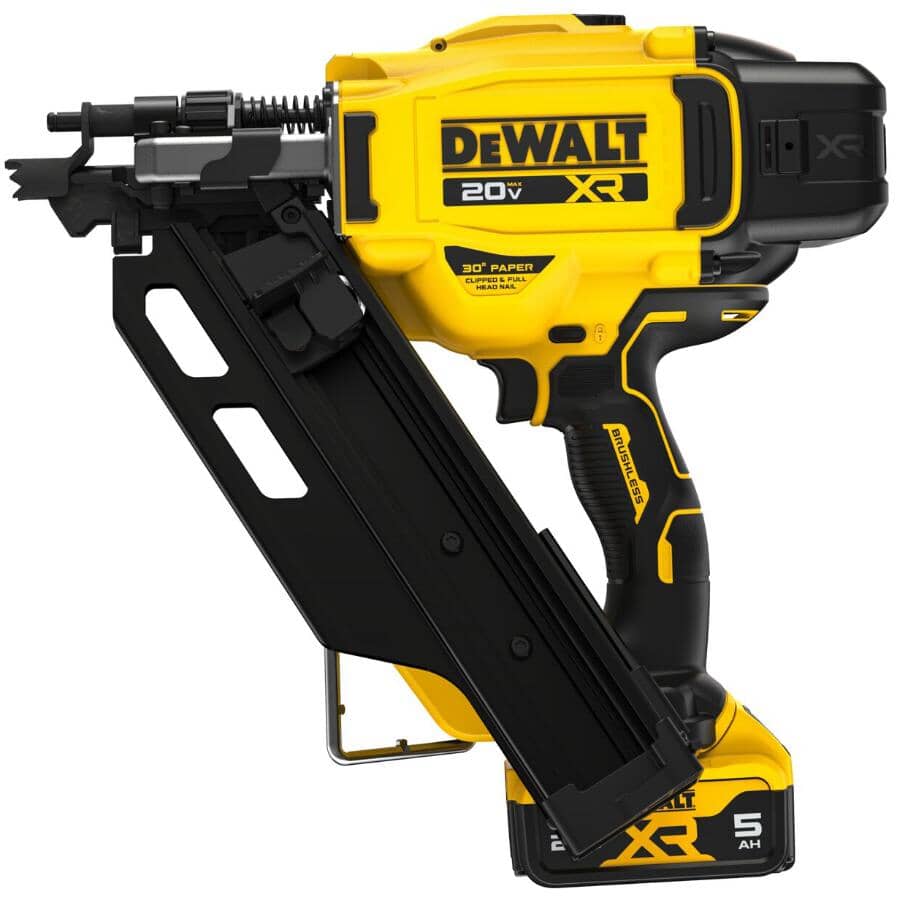 MAX Lithium Ion Framing Nailer - Cordless + Brushless + 2-Speed + 30-Degree + 20V