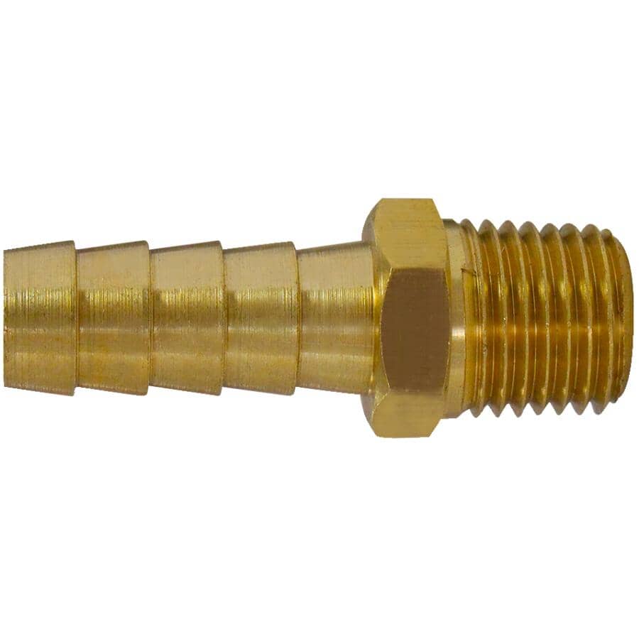 1/2" Insert x 1/4" MPT Brass Hose Connector