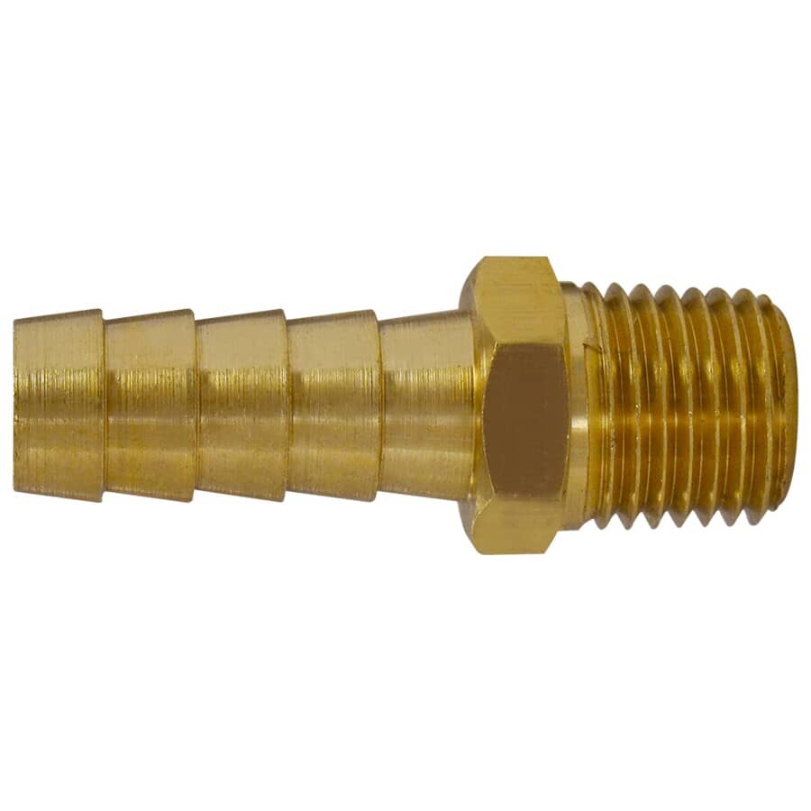 1/4" Insert x 1/8" MPT Brass Hose Connector