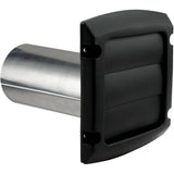 4" Louvered Vent Hood - with Tail, Black