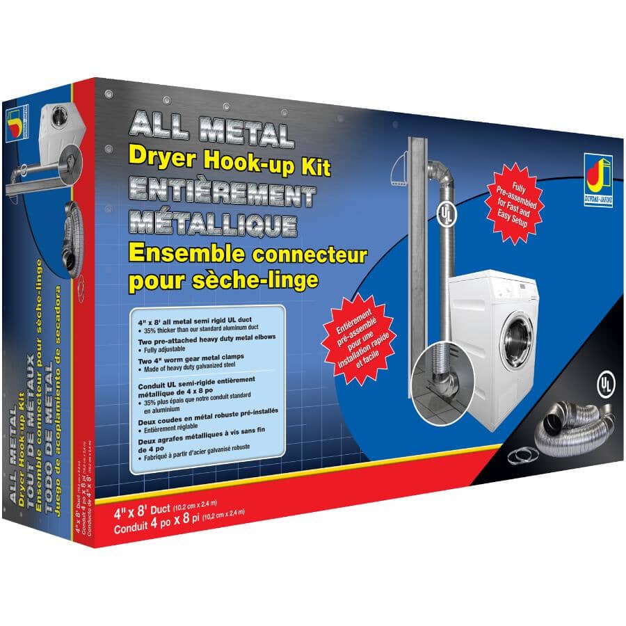4" x 8' All Metal Dryer Vent Kit