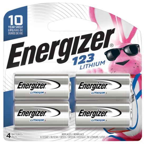 123 Lithium Camera Batteries - 4 pack