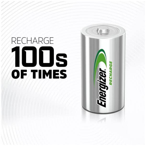 Recharge NiMH Rechargeable C Batteries - 2 Pack