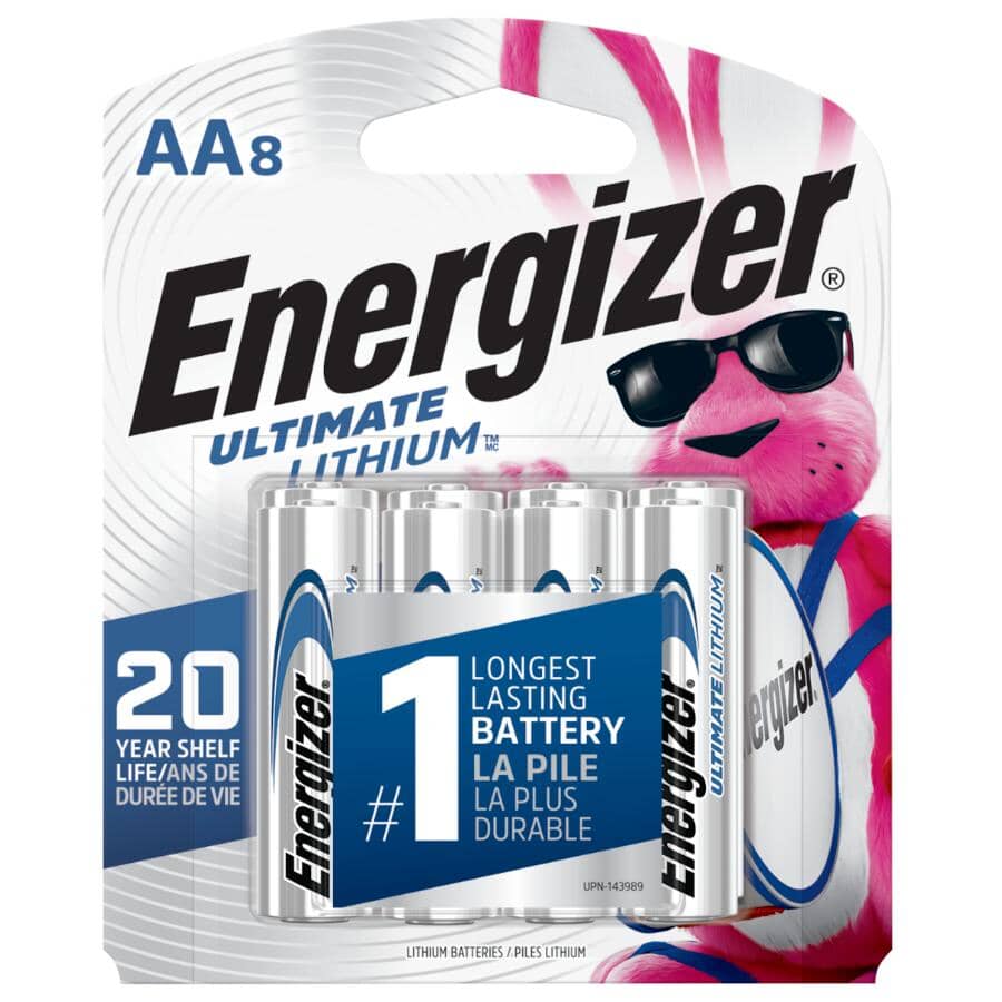 Ultimate Lithium AA Batteries - 8 Pack