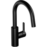 Adessa Single Handle Pull-Down Kitchen Faucet - Matte Black