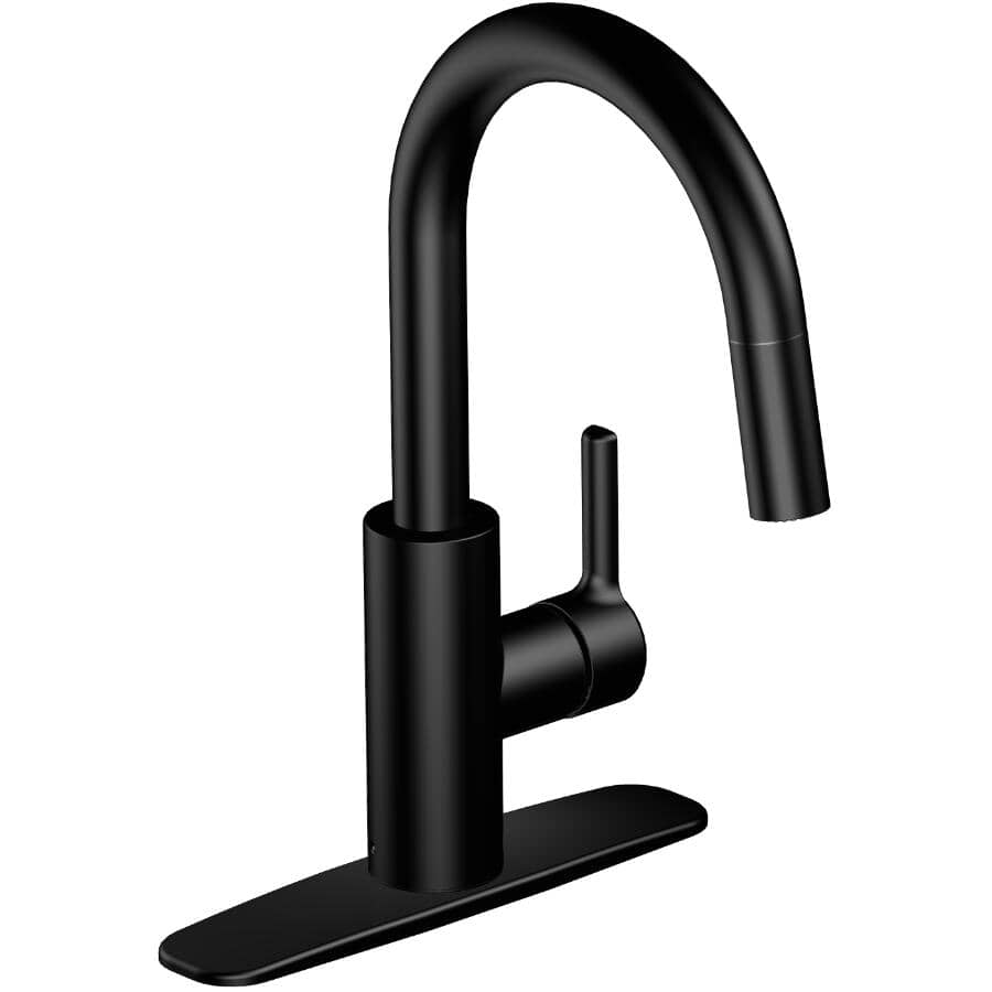 Adessa Single Handle Pull-Down Kitchen Faucet - Matte Black