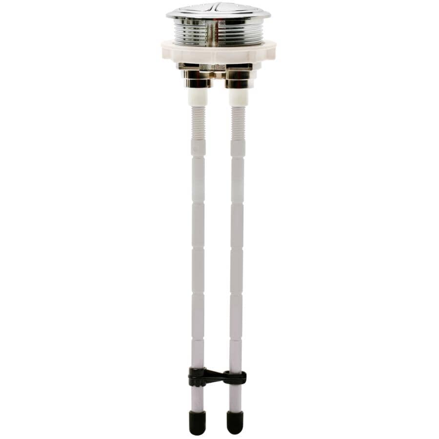 Push Button Toilet Lever For Glacier Bay Toilets - Dual Flush, Chrome