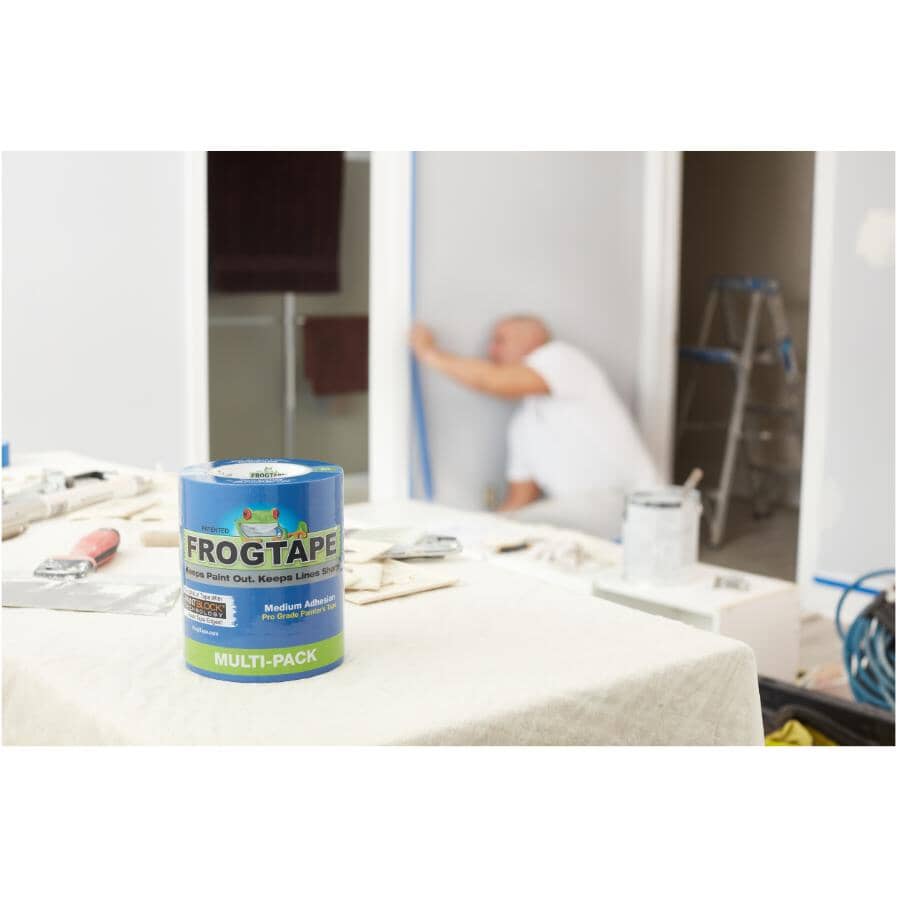 PRO Grade Blue Painter's Masking Tape - 36 mm x 55 m, 4 Pack