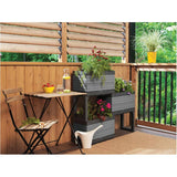 5 Piece Grey Modular Garden Planter Kit