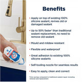 Re-New Kitchen & Bath Sealant - White, 80 ml