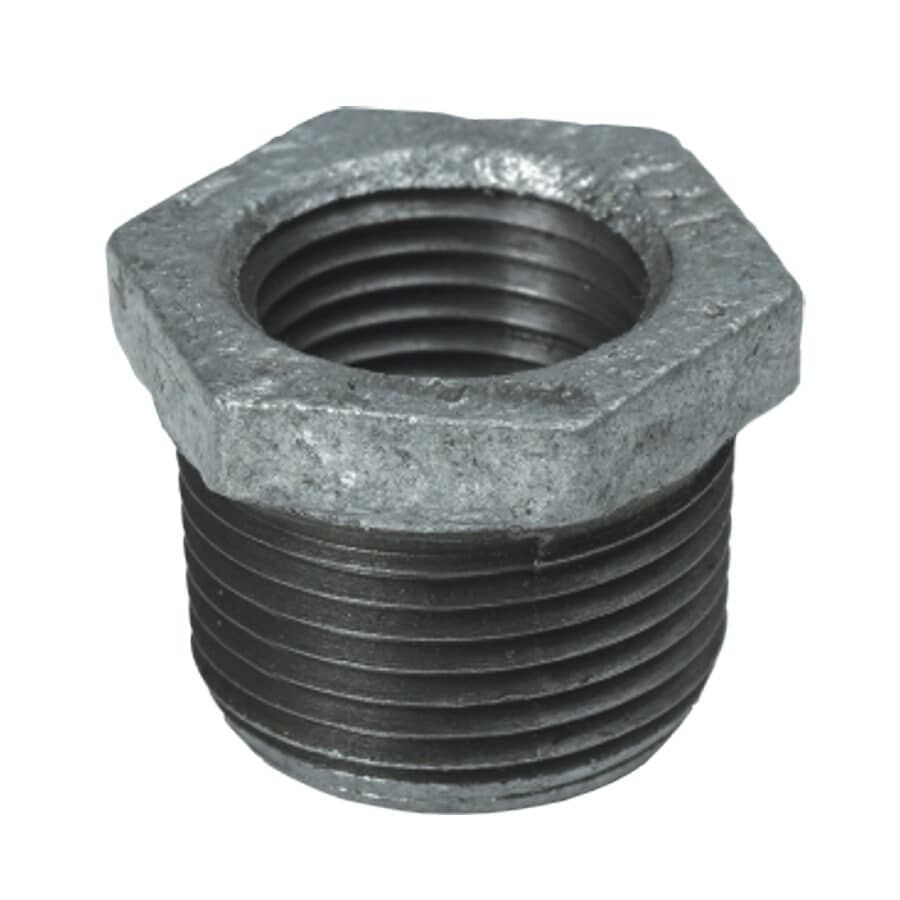 1-1/4" x 1/4" Galvanized Hex Bushing