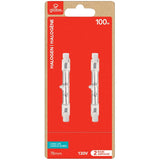 100W T3 RSC Base Halogen Light Bulbs - 78 mm, 2 Pack