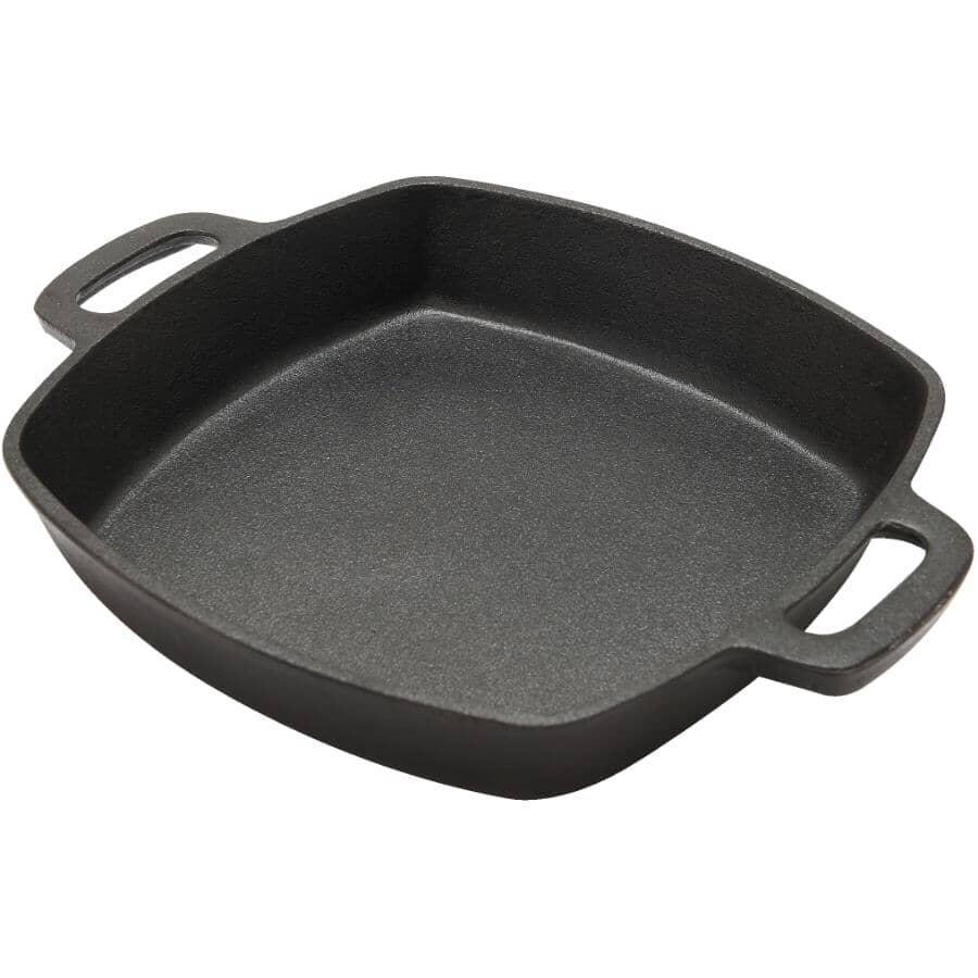 Cast Iron BBQ Skillet - 10" x 10"