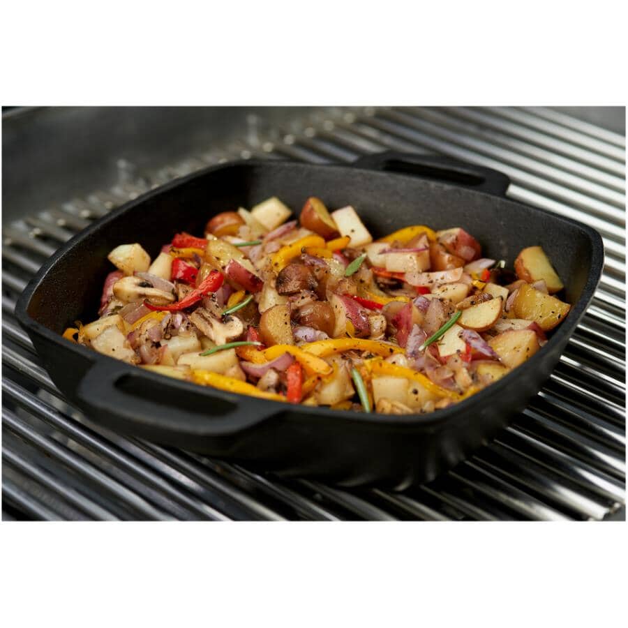 Cast Iron BBQ Skillet - 10" x 10"