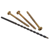 50 Pack 1/4" x 2-3/4" Flat Head Concrete Screws