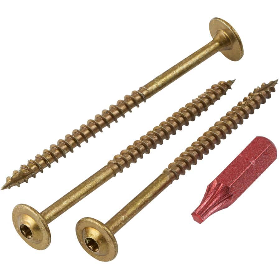 #8 x 2-1/2" Climatek Cabinet Structural Screws - 100 Pack