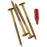 #8 x 2-1/2" Climatek Cabinet Structural Screws - 100 Pack