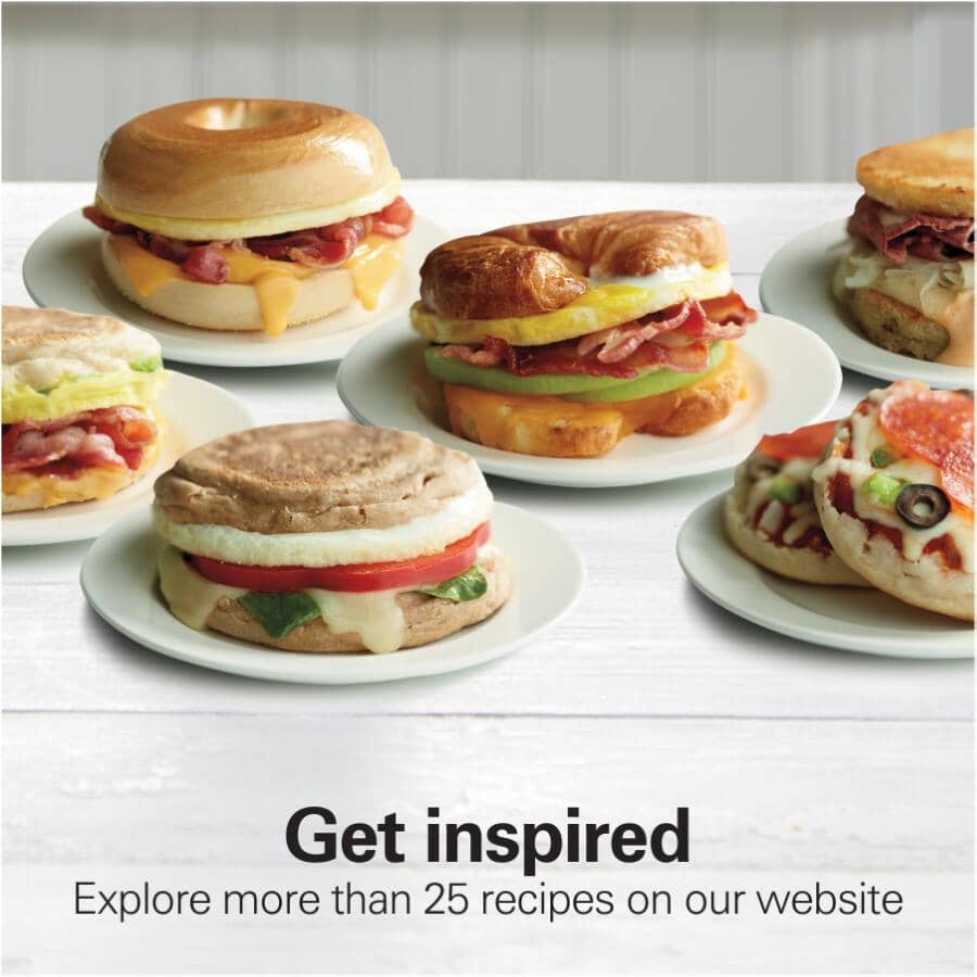 Breakfast Sandwich Maker (25478RC) - Silver