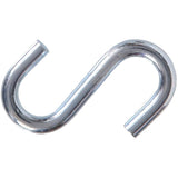 2" Zinc Open S Hooks - 2 Pack