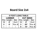 2-3/8" Diameter Metal Picnic Table Frame