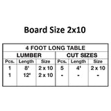 2-3/8" Diameter Metal Picnic Table Frame