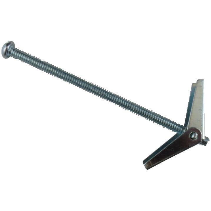 25 Pack #6-32 x 3" Zinc Plated Toggle Wing Anchors