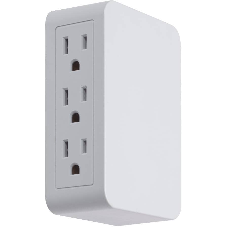 3 Wire 6 Outlet Side Entry Wall Tap