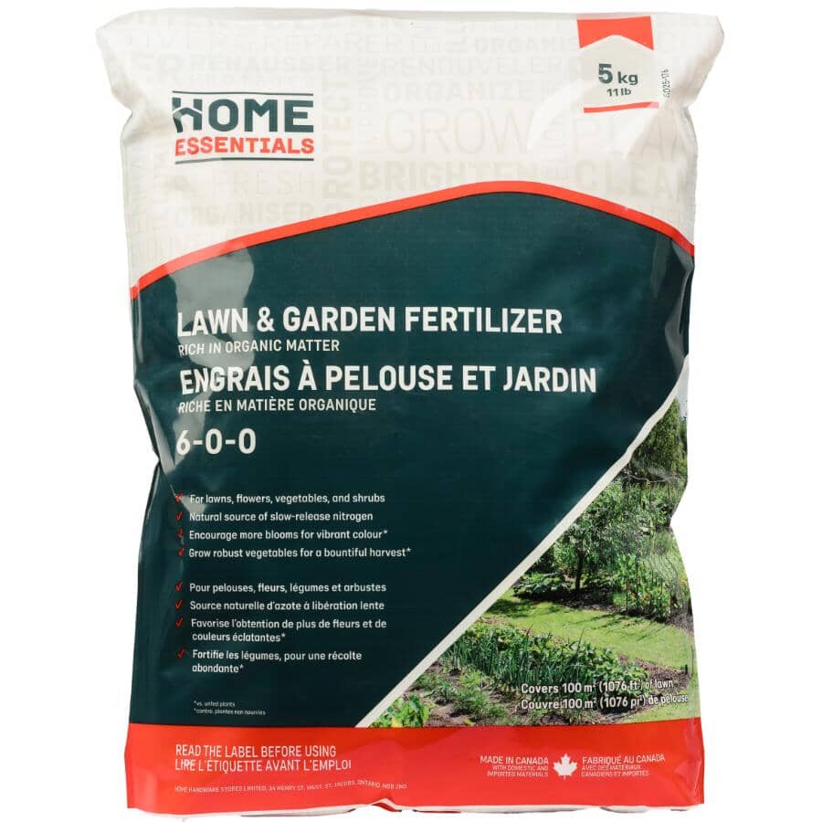 6-0-0 Organic Lawn Blood/Comp Fertilizer - 5 kg