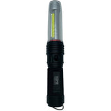 Aluminum LED COB Flashlight - with 3 AAA Batteries