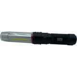 Aluminum LED COB Flashlight - with 3 AAA Batteries
