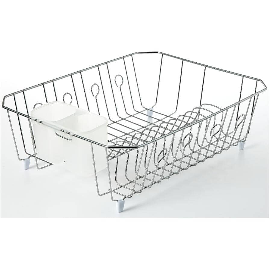 Dish Drainer - Chrome, 13.8" x 17.7"