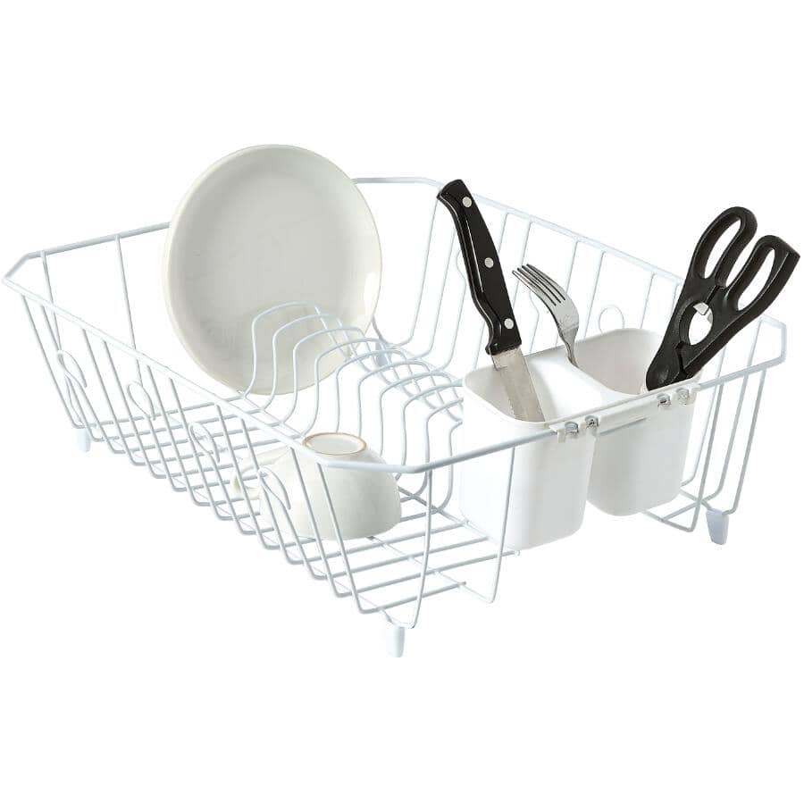 Dish Drainer - White, 13.8" x 17.7"