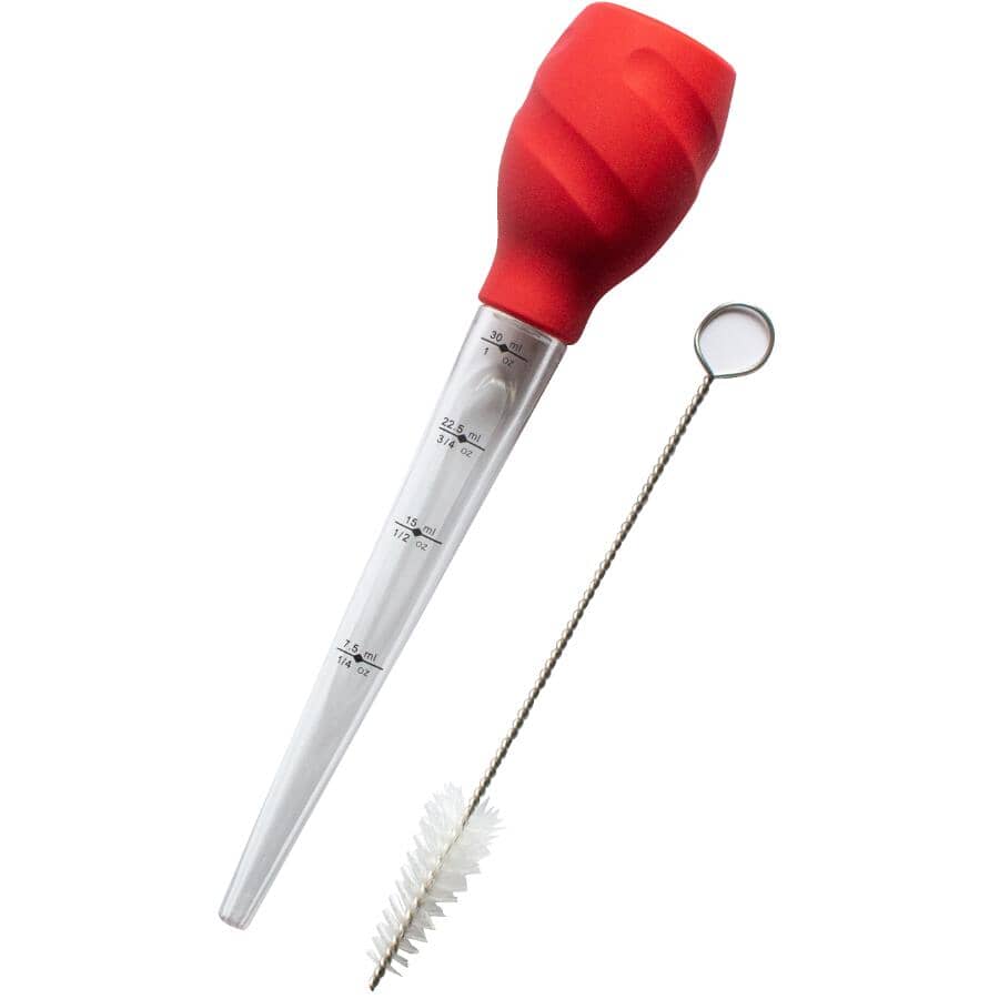 Silicone Baster with Brush