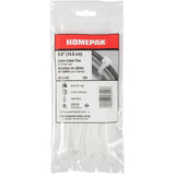 100 Pack 5-3/8" Natural Cable Ties