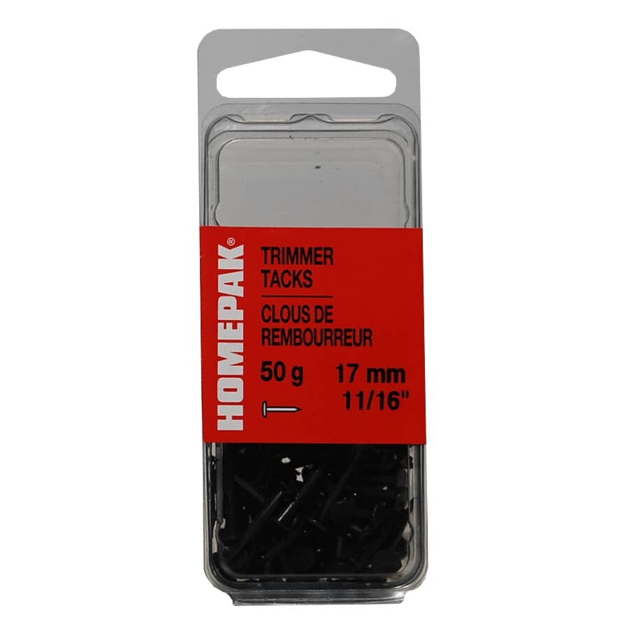 1.75 Ounce 17mm Blued Trimmer Tacks