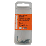 5 Pack Ivory Oval Switch/Receptacle Electrical Plate Screws