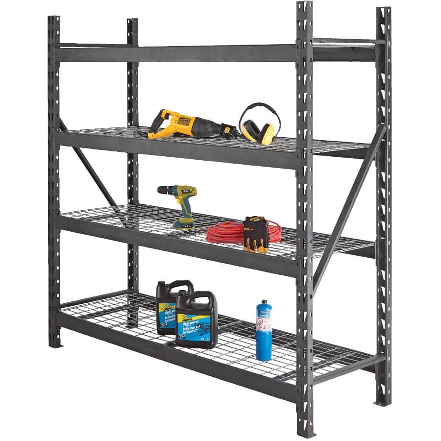 72" x 24" x 72" 4 Shelf Heavy Duty Metal Shelving Unit