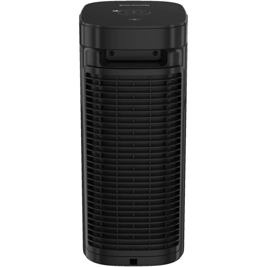 True HEPA Compact Tower Air Purifier with Allergen Remover - 100 sq. ft., Black