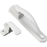 White Deluxe Storm Door Handle Set