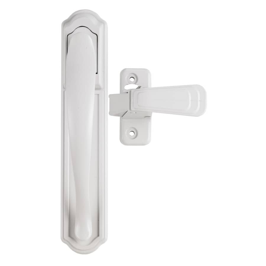 White Deluxe Storm Door Handle Set